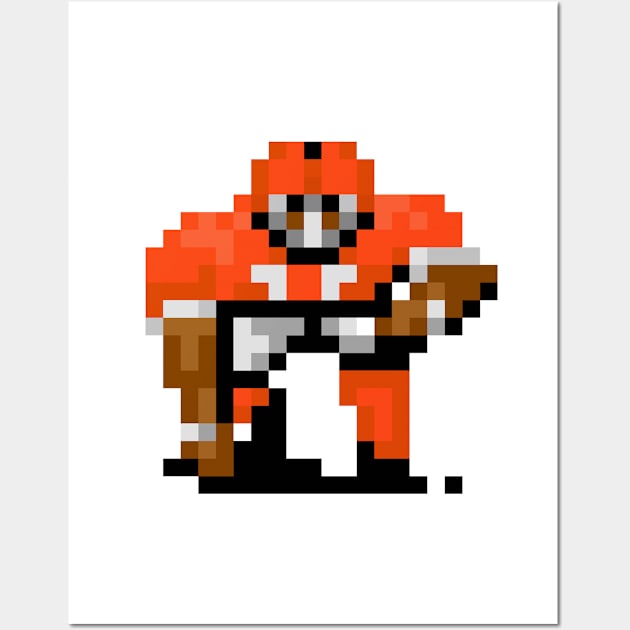 16-Bit Lineman - Cincinnati Wall Art by The Pixel League